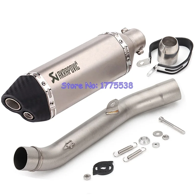 

Full Set Motorcycle Exhaust Muffler Link Pipe for Z800 2013-2016 Carbon Fiber Color Motorbike Muffler Exhaust Escape System Part