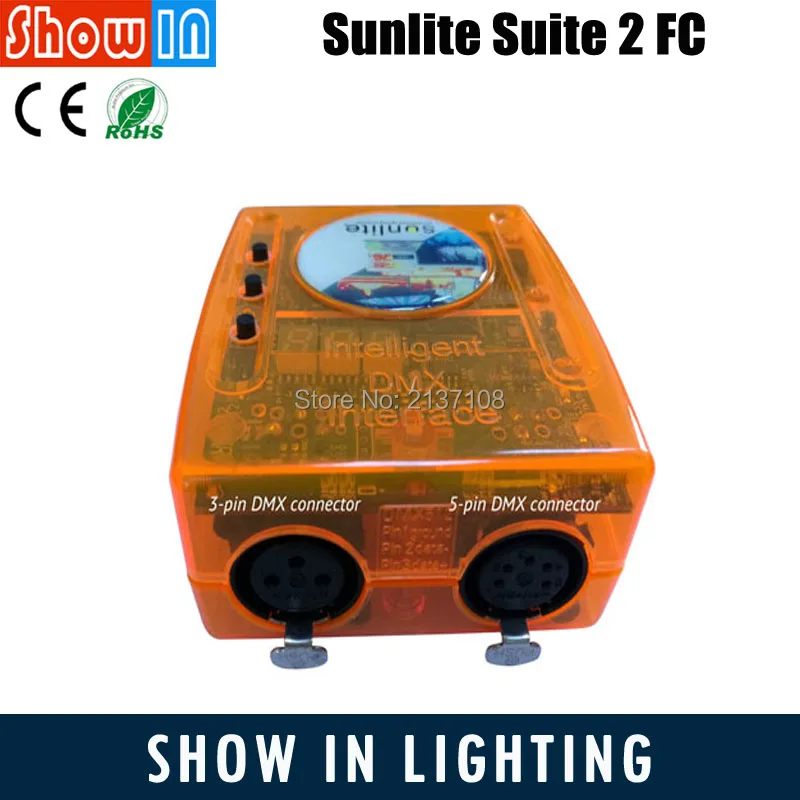 

Sunlite Suite 2 FC USB DMX Interface Controller Console Lighting Control DJ Disco Party Stage Lighting Equipment Free Shipping