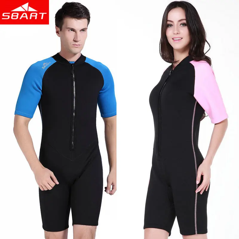 

SBART Neoprene Wetsuit 2MM Women Men Swimming Diving Suit Surfing Wetsuits Shorty Upf50+ Dive Suit Wet Suits Surf Clothing Hot N