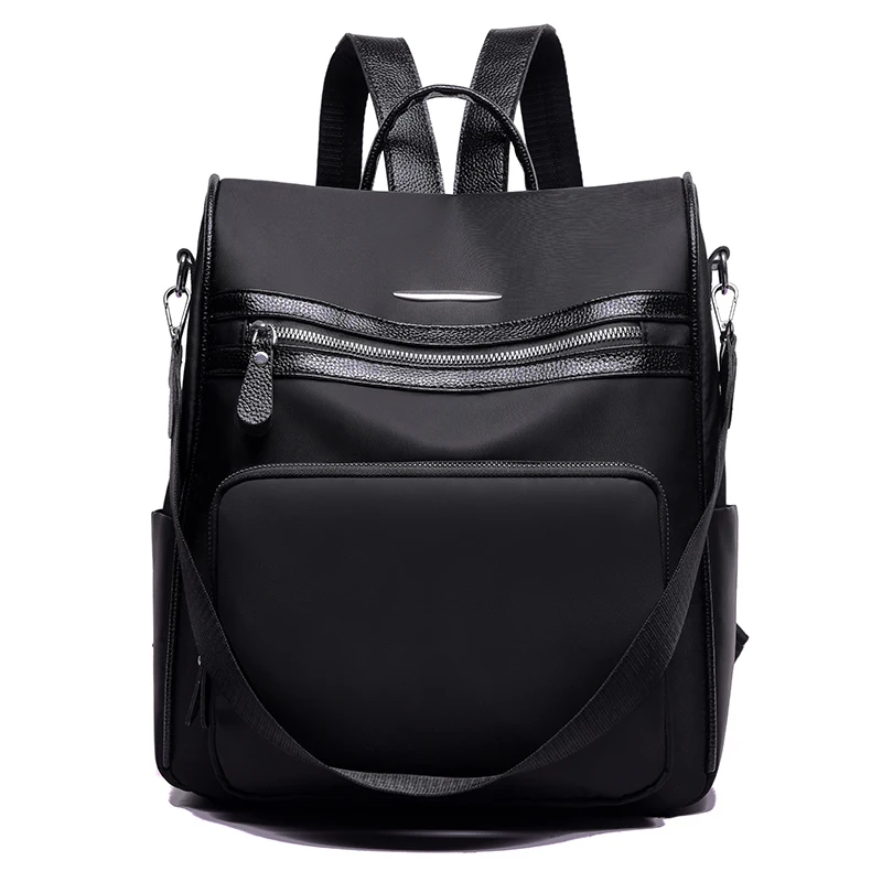 

2019 New Luxury Solid Color PU Leather Travel Backpack for Women Wild Leisure Backpack for Female Fashion Personality Backpacks