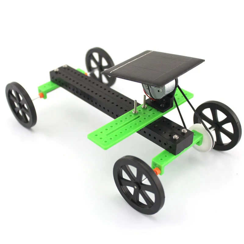 

DIY Solar Energy Car Handmade Toys Physical Gizmo Building Blocks Kits Solar Energy Assembled Toy Teaching Tool