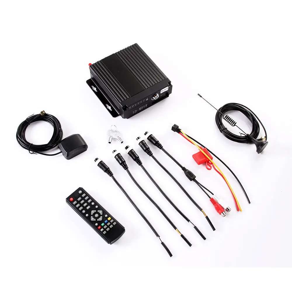 Мини SD карты 4CH автомобиль AHD Мобильный DVR 3g/4G gps в реальном времени аудио видео