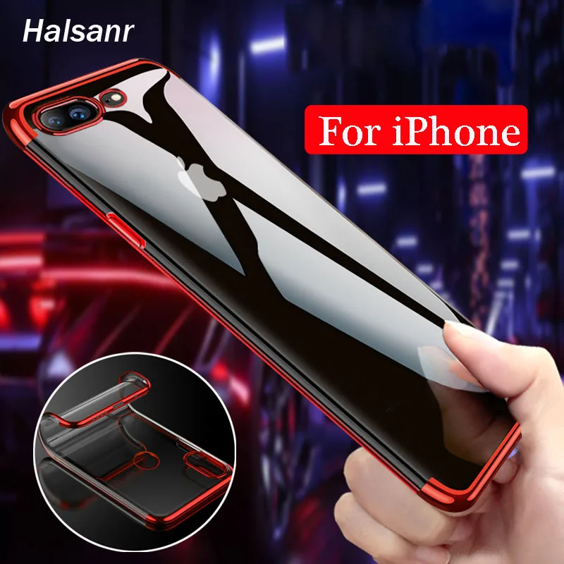 

For Iphone 7 Case Plating TPU Soft Silicone Cover for IPhone 5 5S SE 6 6S Plus 7 7plus 8 8plus X XS XS MAX XR
