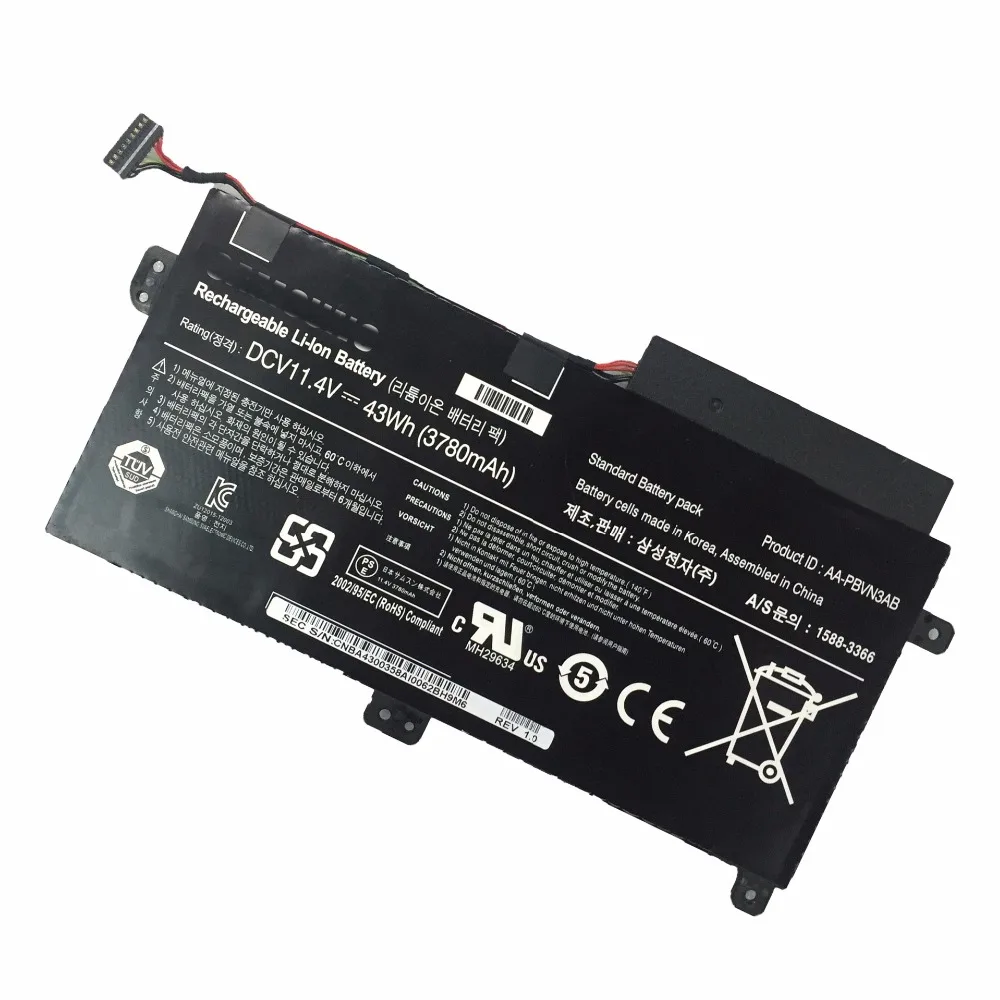 11,4 V 43WH AA-PBVN3AB ноутбук Батарея для SAMSUNG 5 серии 510R NP470 NP470R5E BA43-00358A