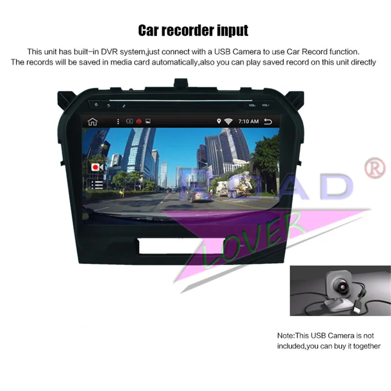 car video registrator For Suzuki Grand Vitara 2015