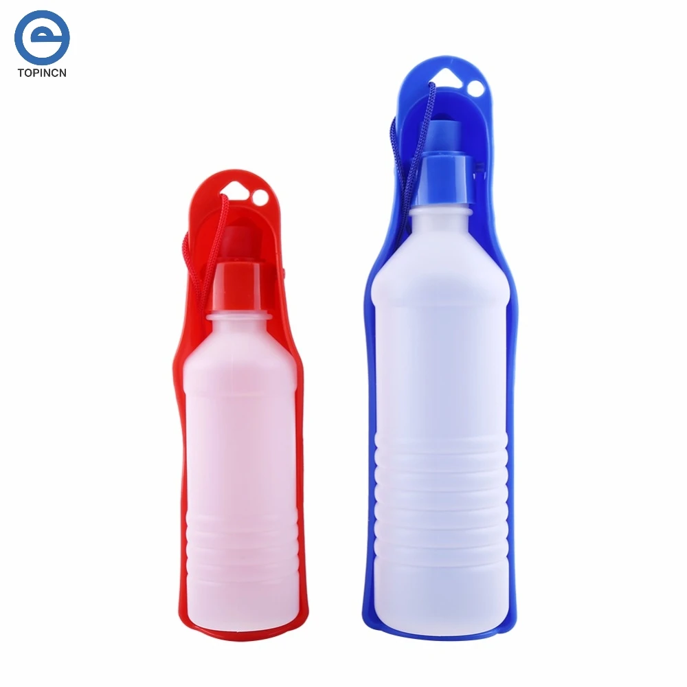 

250ML 500ML Outdoor Portable Pet Dog Water Bottles Foldable Drinking Design Travelling Bowl Feeding Dispenser
