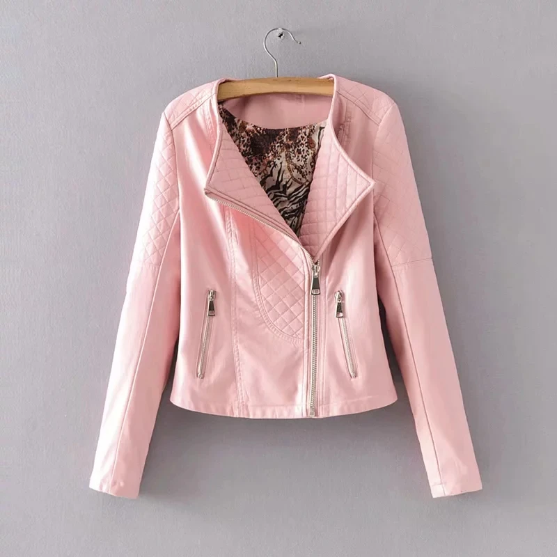 Aelegantmis куртка из искусственной кожи Женская Черная мягкая Куртка розовая мотоциклетная байкерская куртка женская куртка из искусственной кожи повседневная одежда пальто
