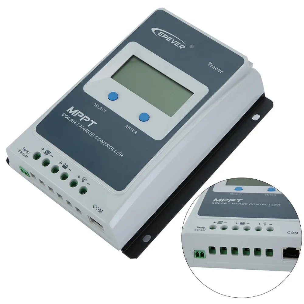 

2210AN MPPT 20A LCD Display 12/24V Auto Solar Panel Solar Controller Tracer Suitable For Solar Battery Charging Solar System