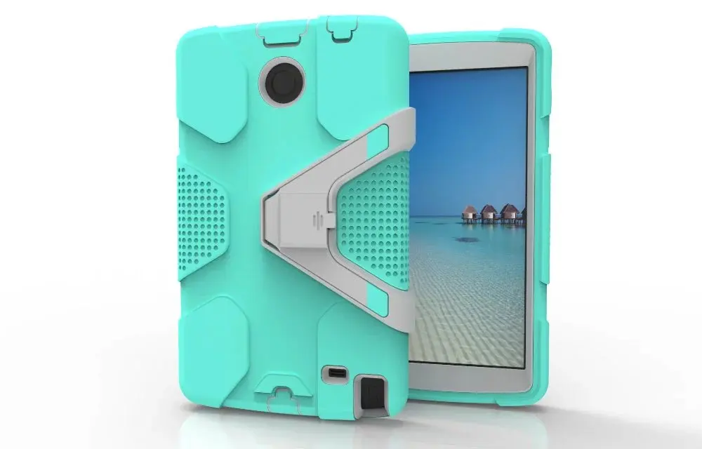 

Shockproof Hybrid Heavy Armor Combo Robot Silicon Stand Case For LG G Pad F 8.0 V495 V496 G Pad 2 8.0 V498 Child Kids Case Cover