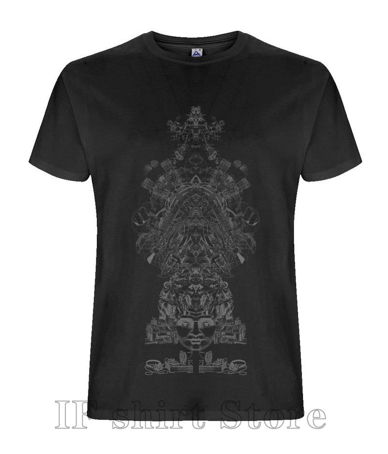 

Ochosi Organic T-shirt Men Psychedelic T-shirt Festival Top Streetwear Trippy Tee Festival Clothing Burning man Clothing