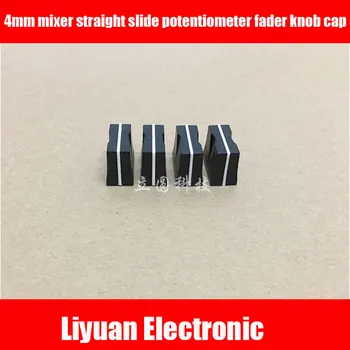 

20pcs 4mm hole mixer straight slide potentiometer fader knob cap Mixer putter cap length 19MM high 15MM