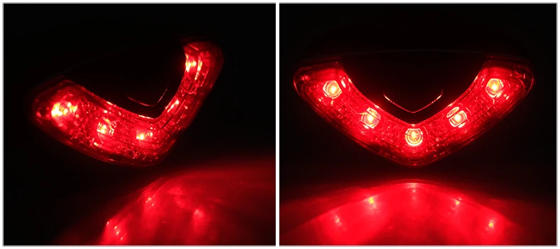 Perfect CoolChange Bicycle Rear Tail light Red LED Flash Lights Cycling Night Safety Warning Lamp Bike Outdoor tail light Accessories 19