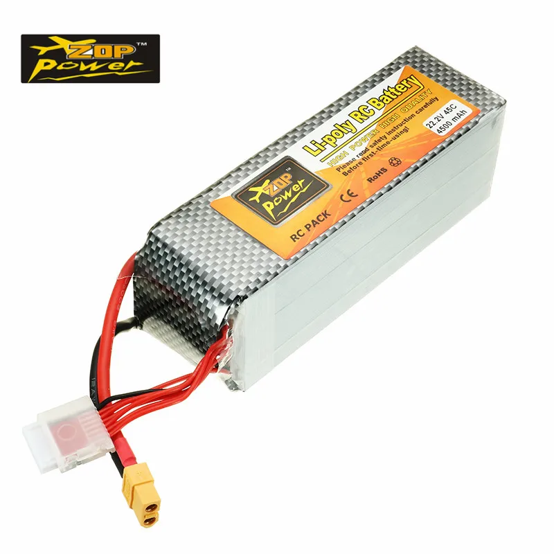 Аккумуляторная батарея ZOP Power 22 2 в 4500 мАч 45C 6S Lipo XT60 разъем для ALZRC 505 RC вертолет