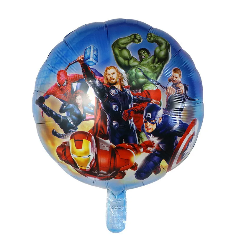 10 шт./лот, 18 дюймов, воздушные шары-герои, Мстители, Человек-паук, Бэтмен, Супермен, фольгированные воздушные шары, детские товары для дня рождения, детские игрушки, баллон