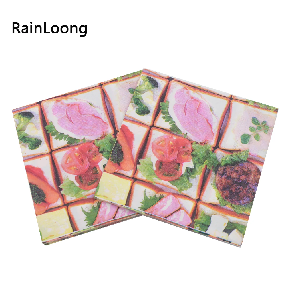[RainLoong] Vegetable Dinner Napkins Application and Printed Feature