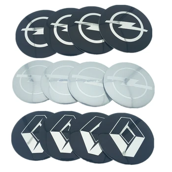 

4pcs/lot 56.5mm 65mm For Audi VW Cadillac Volvo Land Rover Chevrolet Opel Car Wheel Hub Core LOGO Emblem Car Sticker Car styling