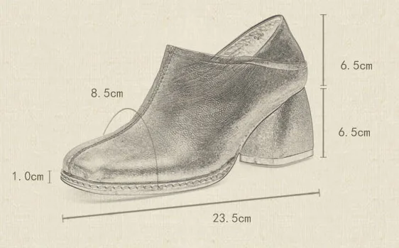 Г., женская обувь ручной работы туфли-лодочки на высоком каблуке обувь из натуральной кожи в стиле ретро с глубоким носком на квадратном каблуке