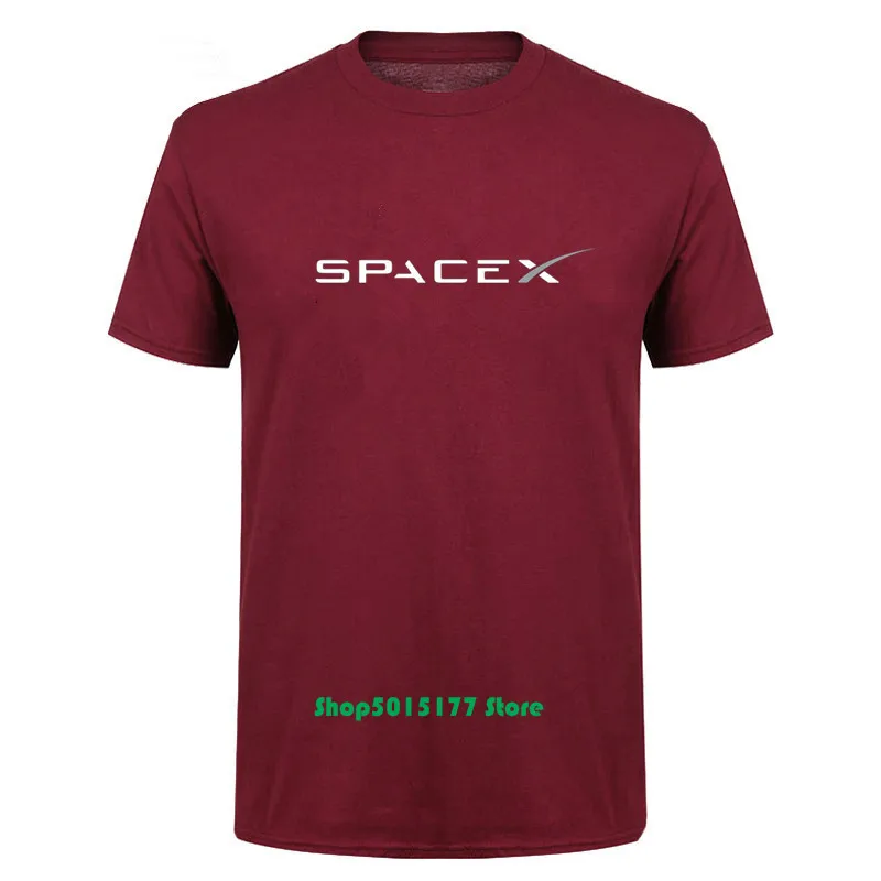 Разные цвета стилей все белые SpaceX Футболка мужская популярная крутая простая
