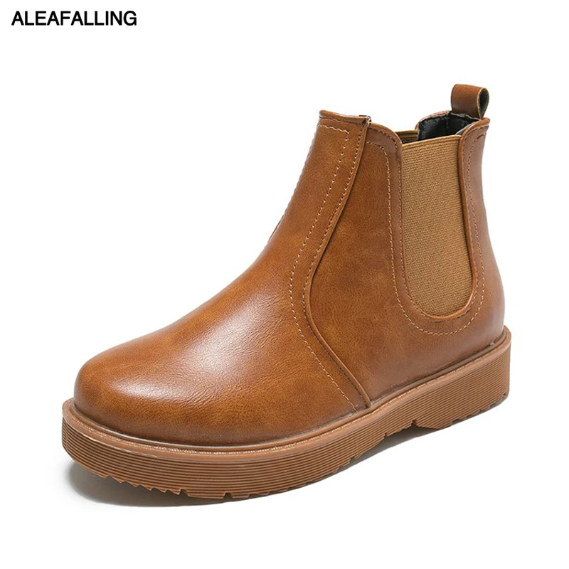 

Aleafalling Smart Women Shoes Flock Girl's Cute Women Boots Elastic Fashion U Outdoor Zapatos Mujer Girl's Mature Boots WBT223
