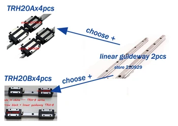 

block (TRH20B or TRH20A ) x 4pcs + linear guides L1200mmx2pcs