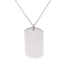 

Japanese and Korean stainless steel jewelry Titanium steel double-sided polished high-quality photosensitive surface pendant nec