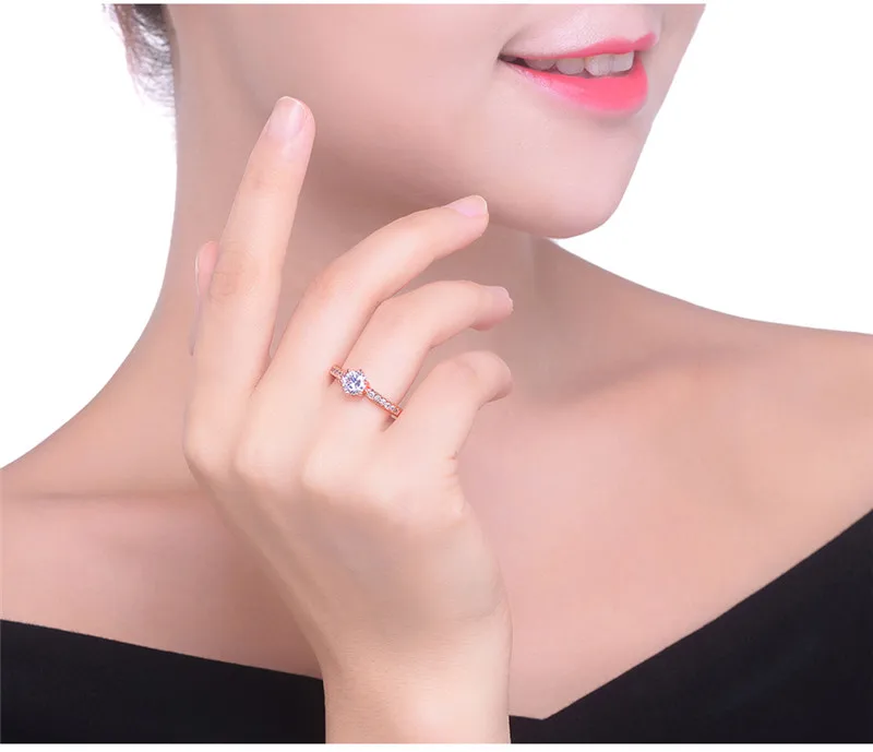 DODO Vintage Rose Gold Color Rings AAA Crystal anillos Jewelry Ring Antique Wedding Engagement Women Bijoux Wholesale Gifts YR59 (9)