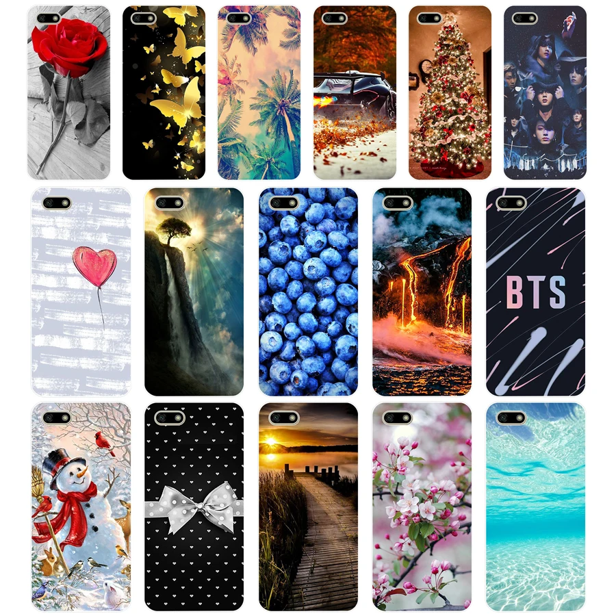 

X Silicone case For Huawei Honor 7A Case 5.45" inch Soft Phone Case Huawei Honor 7A 7 A DUA-L22 Russian Back Cover Coque bumper