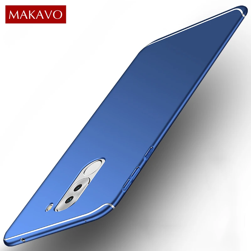 MAKAVO For Huawei Honor 6X Case Matte PC Hard Skin Unique Fundas Housing Slim Back Cover GR5 2017 Phone Cases |