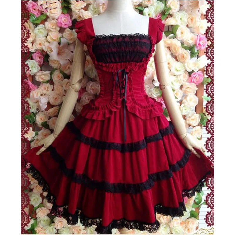 plus size gothic lolita dress