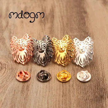 

Mdogm 2019 Chihuahua Dog Animal Brooches And Pins Wholesale Suit Cute Funny Metal Small Father Collar Badges For Male Men B035