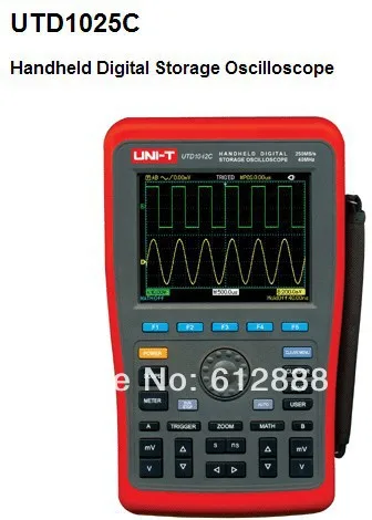 Оптовая продажа портативный цифровой осциллограф UTD1025C 25 МГц|storage oscilloscope|digital storage