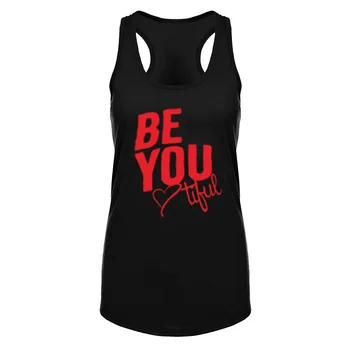 

Womens Be You Tiful Fitness Workout Racerback Tank Tops