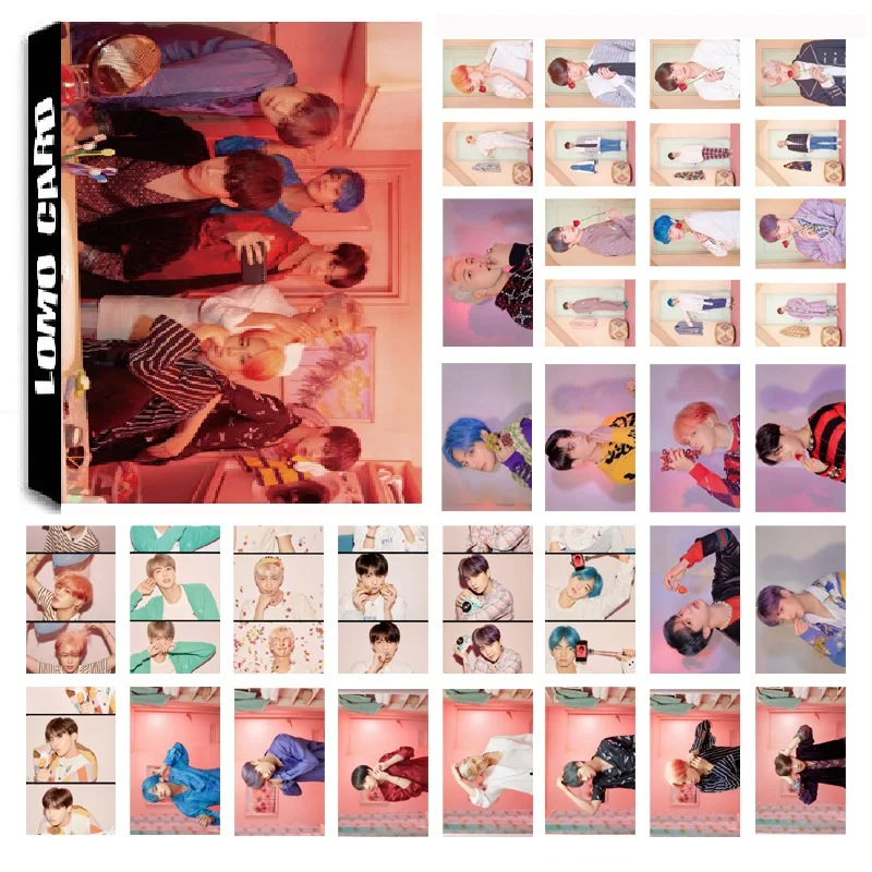 

1Box 30Pcs/set KPOP BTS Bangtan Boys Team 19 New 2019 Album MAP OF PERSONA HD Photo Card PVC Cards Self Made LOMO Card Photocard