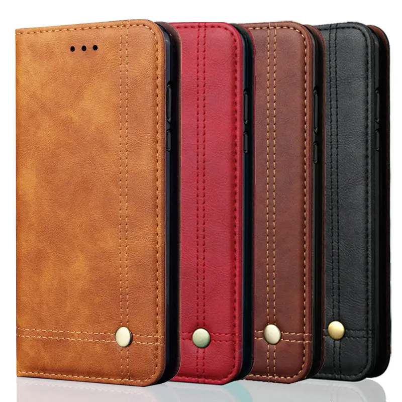 

For Asus Zenfone 6 ZS630KL Case Leather Retro Stand Wallet Back Cover For Zenfone Z6 ZS 630KL Case Magnetic Flip Fundas