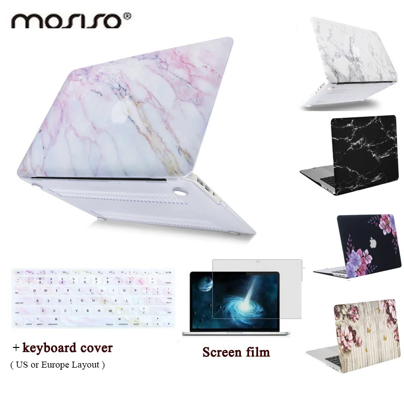Чехол MOSISO для ноутбука MacBook Air 13 дюймов 2010-2017 с мраморным узором пластиковый