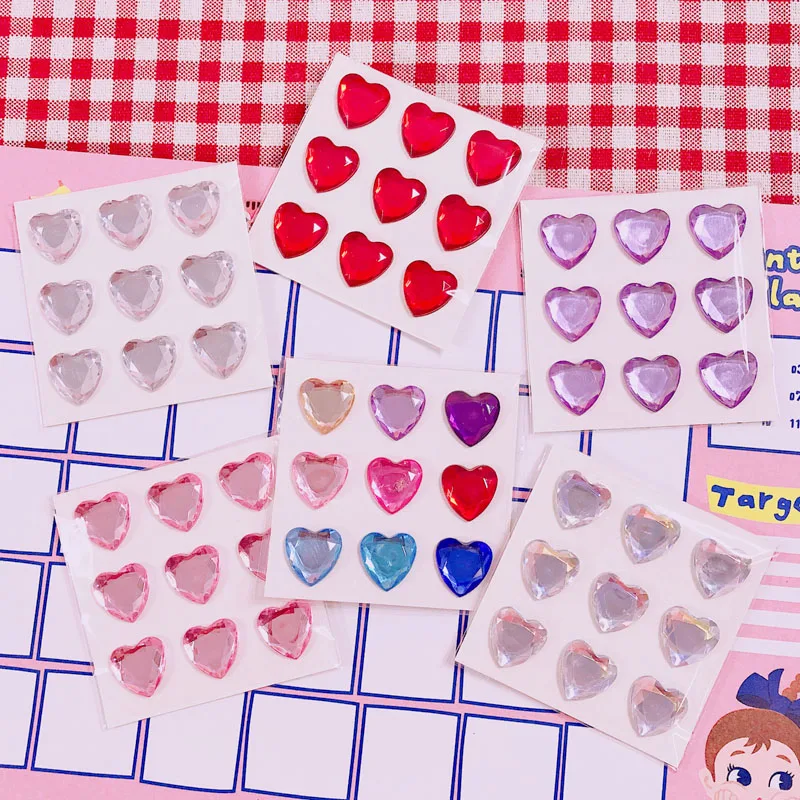 3D «любящее сердце» бриллиантовые наклейки мусор журнал альбом Happy planner телефон украшения наклейки для скрапбукинга DIY ремесло фотоальбомы