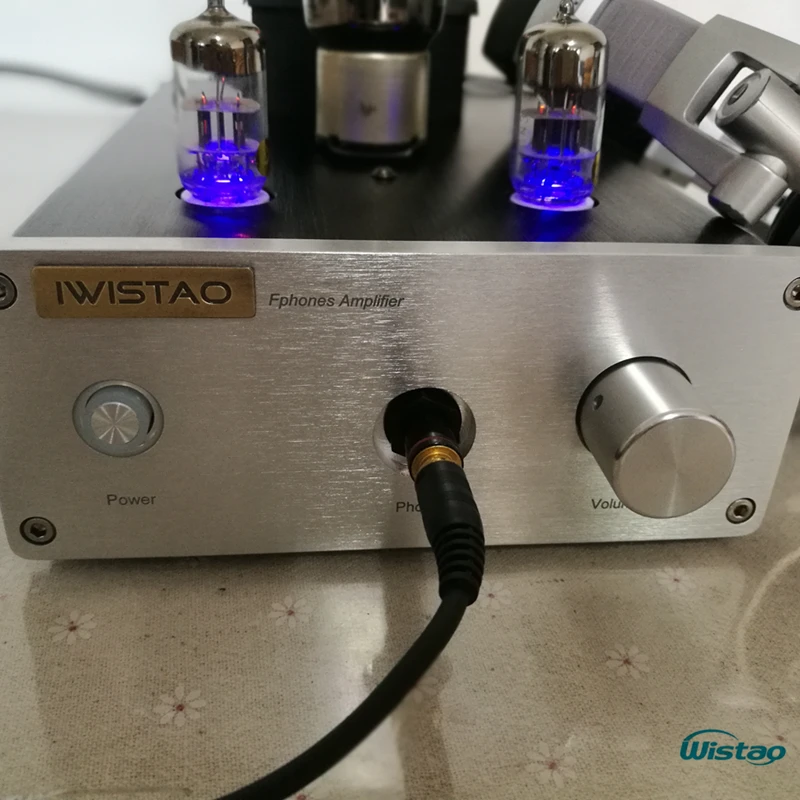 IWISTAO HIFI усилитель для наушников 6N3 SRPP Drive 6N5P 32-600 Ом Выходная мощность 1 Вт стерео Алюминиевый Чехол черный голос