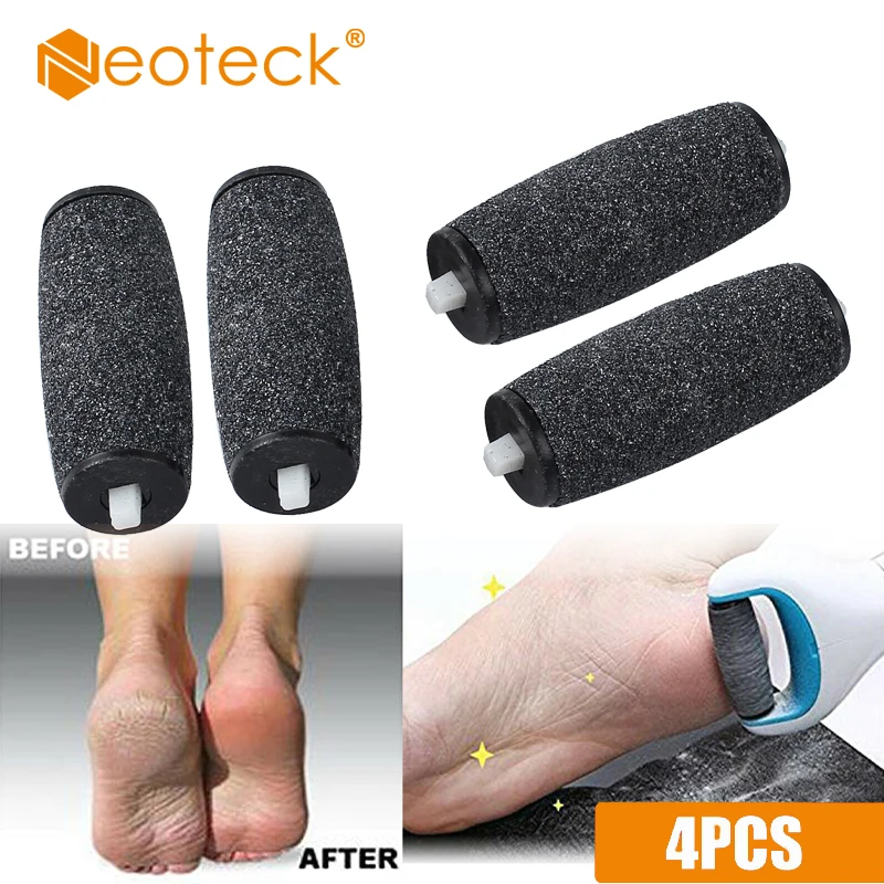 

Neoteck 4 Pcs Replacement Refill Roller Heads For Pedi Perfect Electronic Foot File Scholl Velvet Smooth