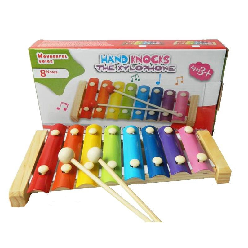 Baby Kids 8 Tones Hand Beating Wooden Rainbow Color Piano Musical Toys Instruments Kids Learning Education Tool Drum Stick Musical Toys Musical Toys Woodentoy Drum Aliexpress