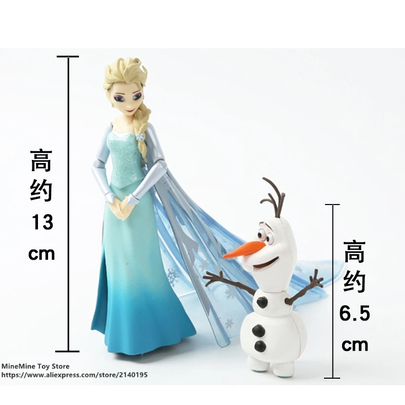 ZXZ Frozen Elsaprincess 2pcs/set 6.5-13cm Action Figure Posture Anime Decoration Collection Figurine Toy model for children ZXZ Frozen Elsaprincess 2pcs/set 6.5-13cm Action Figure Posture Anime Decoration Collection Figurine Toy model for children