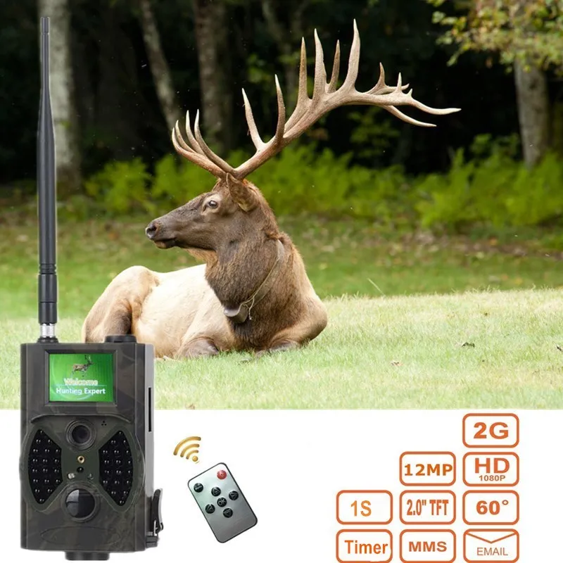 Trail camera 940nm черный IR без вспышки обнаружения движения фото-ловушки с MMS GPRS GSM Открытый водонепроницаемый охотничья видеокамера