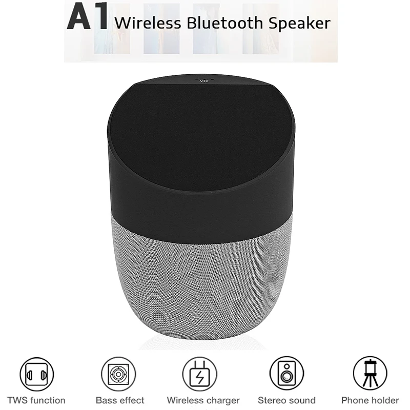 Новый A1 Bluetooth стерео Динамик мини-плеер Bluetooth 4,0 Портативный держатель телефона Беспроводной Зарядное устройство для мобильного телефона