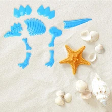 Детский Забавный Скелет Динозавра кости формочка для песка Пляжные Игрушки для маленьких детей лето случайный цвет