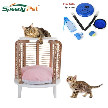 

Domestic Distribution Of The Latest Unique Cat Climbing Hollow Furniture Bedside Cabinet Cat kitten Pet Favorite Toys Post Tree