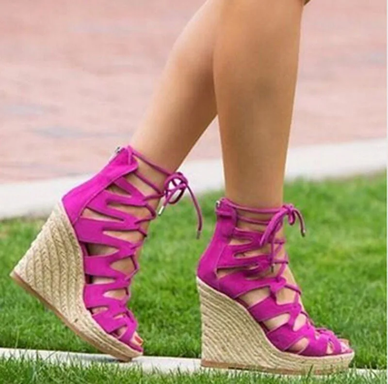 wedge heel gladiator sandals