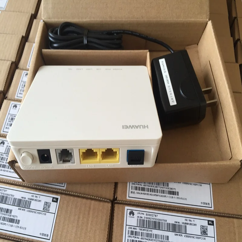 Оригинальный Новый GPON HG8120C ONT с 1GE + 1FE 1 портом VIOP SC UPC интерфейс английская