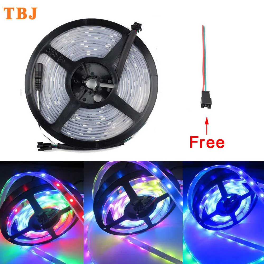 Светодиодная ленсветильник WS2811 Dream Magic Color 5050 RGB 30 60 светодиодов/м IP20/IP67 12 В