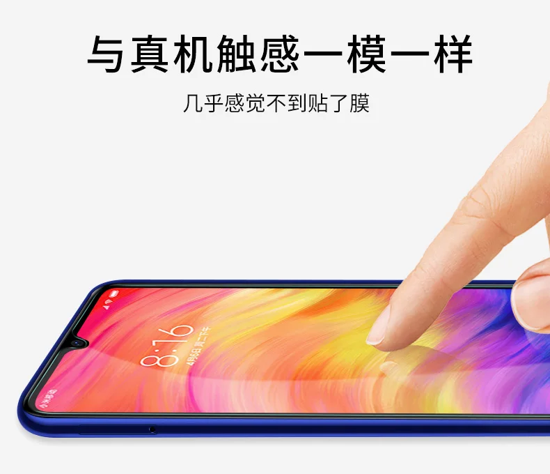 Новое стекло Bonaier для глобальной версии Xiaomi Redmi Note 8 Pro, полностью проклеенная пленка из закаленного стекла, Черная защитная пленка для экрана+ бесплатные подарки