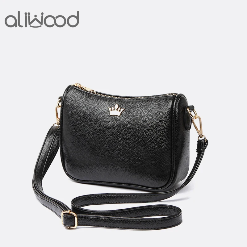 Aliwood Brand Shoulder Bag Crown Leather Women S Bags Designer Aliwood Brand Shoulder Bag Crown