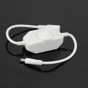 

New 12V Manual Dimmer Brightness To DC Adapters For LED Single Color Light Strip